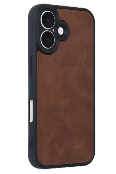 Newface Apple iPhone 16 Kılıf Aras Deri Kapak - Taba - Resim 2