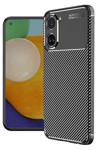 Newface Xiaomi Poco X7 Pro Kılıf Auto Focus Karbon Kapak - Siyah ürün görseli 1