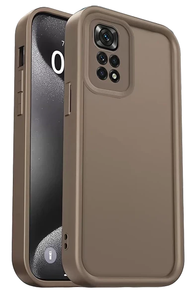 Newface Xiaomi Redmi 10 2022 Kılıf Viera Silikon - Kahverengi ürün görseli 1