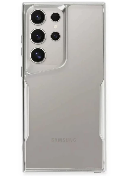 Newface Samsung Galaxy S25 Ultra Kılıf Boyi Silikon Kapak - Gümüş ürün görseli 1