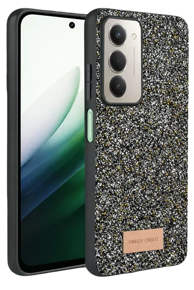Onegif Xiaomi Redmi 15 4G Bright Simli Kapak - Gold ürün görseli 1