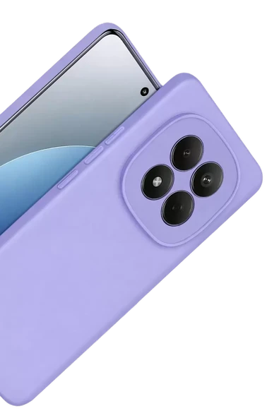 Newface Xiaomi Redmi Note 15 4G First Silikon - Lila - Resim 3