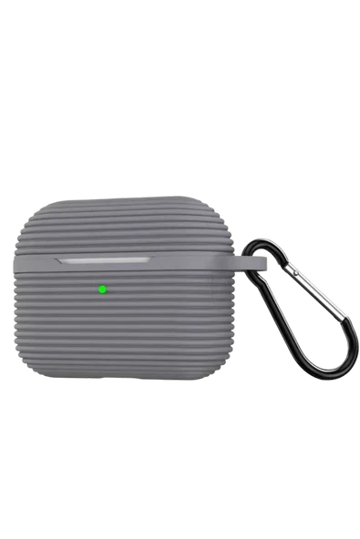 Newface Apple Airpods Pro 3 (3.nesil) Raven Silikon Kılıf - Gri ürün görseli 1