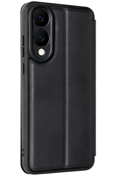 Newface Samsung Galaxy S25 Edge Flip Cover - Siyah ürün görseli 1