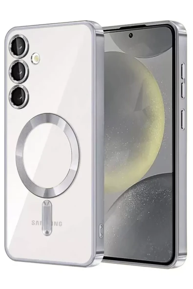 Newface Samsung Galaxy A56 Kross Magneticsafe Kapak - Gümüş ürün görseli 1