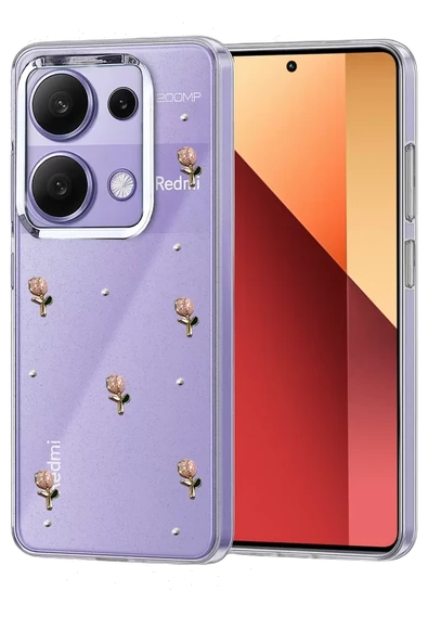 Newface Xiaomi Redmi Note 13 Pro 4G Fiyonk Desenli Kapak - Desen 6 ürün görseli 1