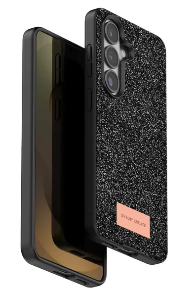 Onegif Samsung Galaxy S26 Bright Simli Kapak - Siyah ürün görseli 1