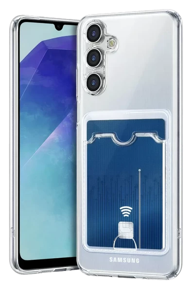 Newface Samsung Galaxy A57 5G Kart Şeffaf Silikon - Şeffaf ürün görseli 1