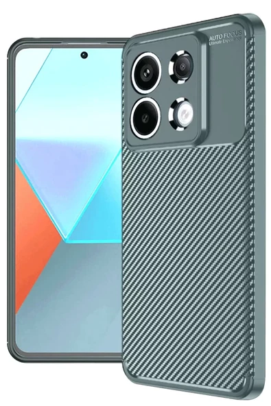 Newface Xiaomi Redmi Note 13 Pro 4G Kılıf Auto Focus Karbon Kapak - Gri ürün görseli 1