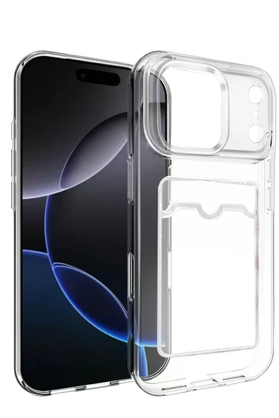 Newface Apple iPhone 17 Pro Max Kart Şeffaf Silikon - Şeffaf ürün görseli 1