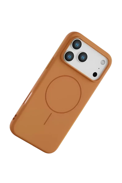 Joko Apple iPhone 17 Pro Max Jully Magsafe Kapak - Turuncu - Resim 3