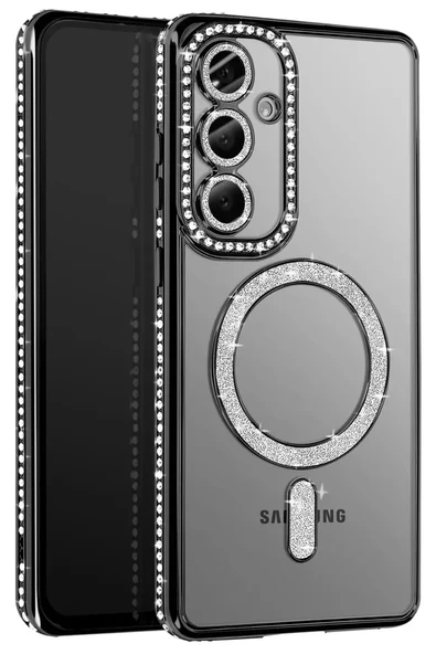 Newface Samsung Galaxy S26 Joke Simli Magneticsafe Kılıf - Siyah ürün görseli 1