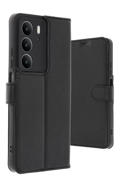 Newface Realme C75 4G Trend S Plus Kapaklı Kılıf - Siyah ürün görseli 1