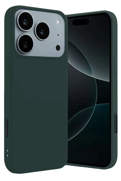 Newface Apple iPhone 17 Pro First Silikon - Koyu Yeşil ürün görseli 1
