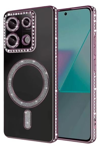 Newface Xiaomi Redmi 13C Joke Simli Magneticsafe Kılıf - Pembe ürün görseli 1