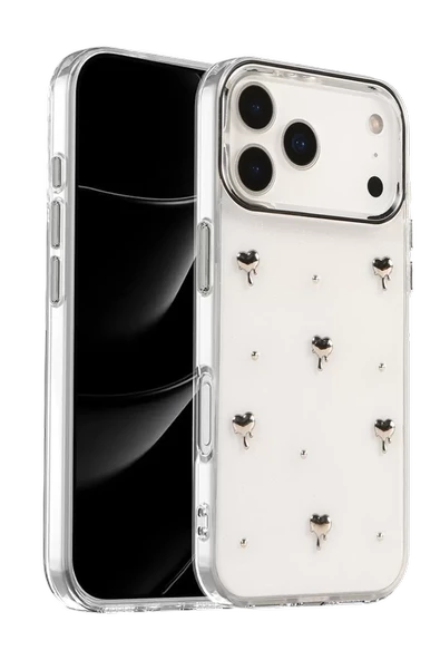 Newface Apple iPhone 17 Pro Max Fiyonk Desenli Kapak - Desen 1 ürün görseli 1