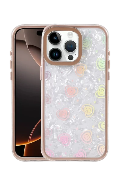 Newface Apple iPhone 14 Pro Max Lumi Desenli Kapak - Çöl Titanyum ürün görseli 1
