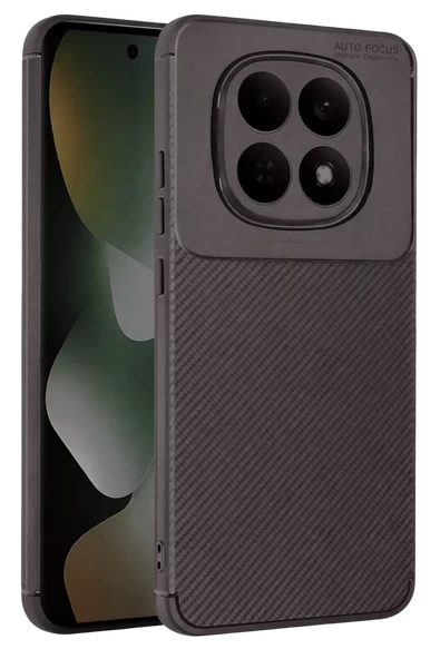 Newface Xiaomi Redmi Note 15 Pro 5G Auto Focus Karbon Kapak - Gri ürün görseli 1