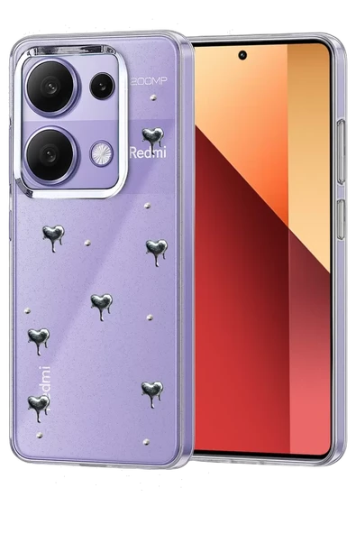Newface Xiaomi Redmi Note 13 Pro 4G Fiyonk Desenli Kapak - Desen 3 ürün görseli 1