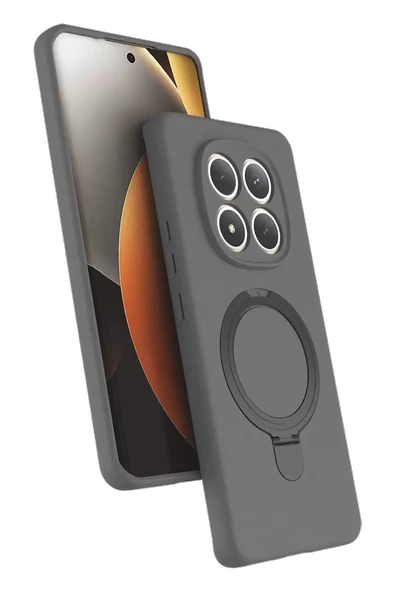 Newface Xiaomi Redmi Note 15 Pro 5G Regal Magsafe Standlı Kapak - Titan Gri ürün görseli 1