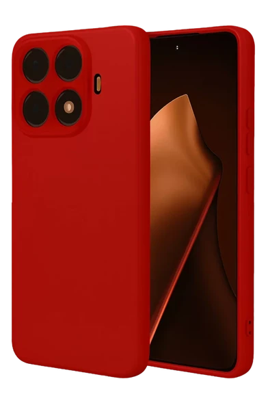 Newface Xiaomi Mi 15T Pro Nano içi Kadife Silikon - Kırmızı ürün görseli 1