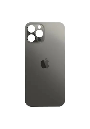 iPhone 12 Pro Arka Pil Kapağı (Cam) Siyah - Resim 5