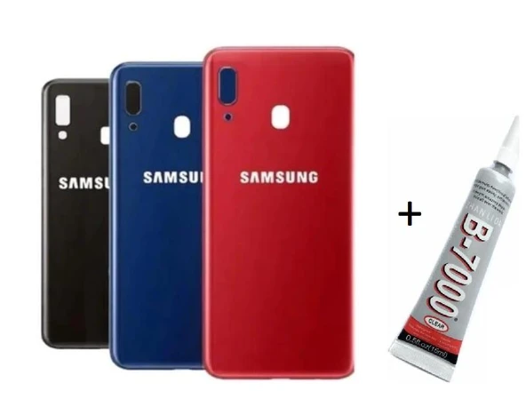 SAMSUNG A20 Arka Batarya Pil Kapağı KIRMIZI (B7000 ürün görseli 1