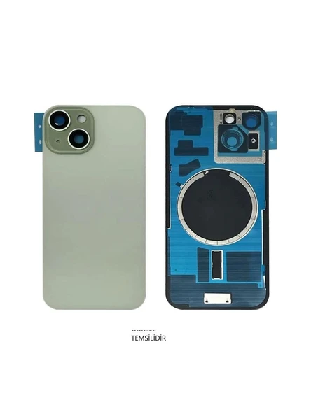 iPhone 15 Arka Pil Kapağı FULL NFC li Lensli- Cam ürün görseli 1
