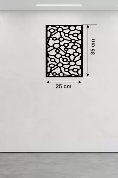 Modern Bağlantı Temalı Ahşap Duvar Tablosu - 25x35 cm Lazer Kesim Soyut Pano ürün görseli 1