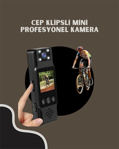 WiFi Özellikli Taşınabilir Kamera – 1.3” TFT Ekran, 3MP Fotoğraf, 128GB Kart Desteği ürün görseli 1