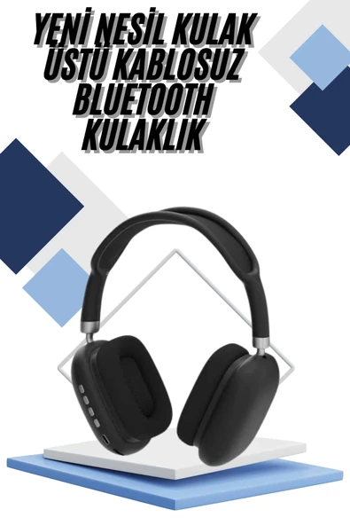 Yeni Nesil Bluetooth Kulaklık Kulak Üstü ANC Özelliği Yüksek Ses Kaliteli ürün görseli 1