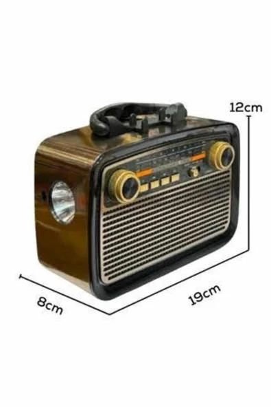 Nostaljik Ra Bluetooth Bağlantılı Müzik Kutusu Ahşap ürün görseli 1
