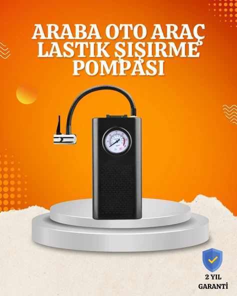 Taşınabilir Elektrikli Oto Motosik Bisik Lastik Şişirme Pompası ürün görseli 1
