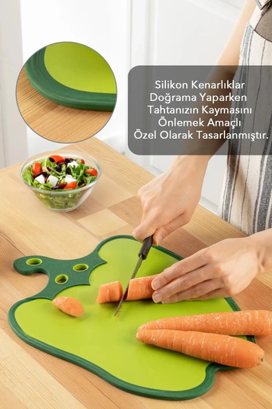 Dolma Biber Figürlü Kaydırmaz Kesme Tahtası Doğrama Panosu ürün görseli 1