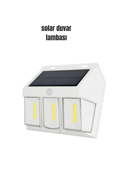 Suya Dayanıklı Solar Duvar Lambası – Akıllı Gece Sensörlü Işık ürün görseli 1