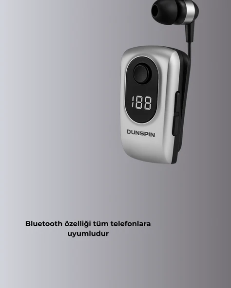 DSF 220 Kablosuz Klipsli Bluetooth Kulaklık - Resim 3