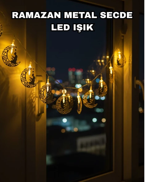 Dekoratif Ramazan Ay Işığı Secde Eden Adam Figürlü ürün görseli 1
