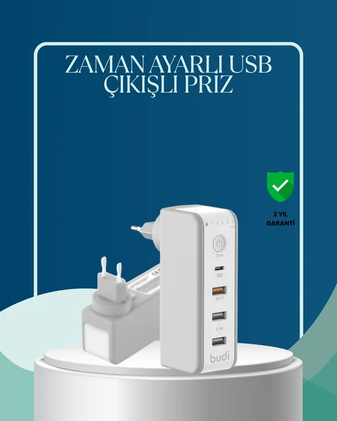30W Type C Şarj Cihazı Zamanlayıcılı Çok Portlu Tasarım ürün görseli 1