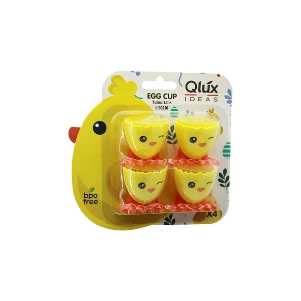 4PCS YUMURTALIK EMOJİ DESEN RENKLİ PLASTİK CİVCİV AYAKLI KIRIK YUMURTA KABUK MODEL ürün görseli 1