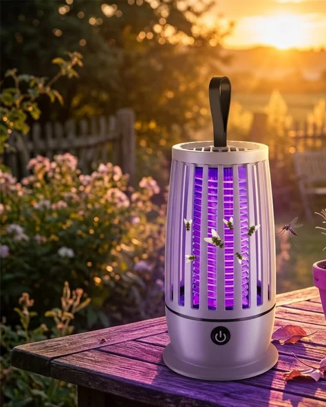 Elektrikli Sinek Öldürücü Lamba UV Mor Işık Geniş Alan Etkili Sessiz Çalışma ürün görseli 1