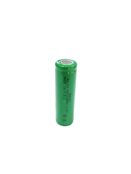 Sertec  1.2V 1200 Mah  AA  NiCd Şarjlı Pil  (Başsız / Flat Head) ürün görseli 1