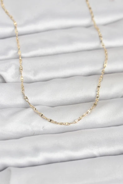 CM 14K Gold Renk Gemici Zincir Model 60 cm Kadın Ke ürün görseli 1