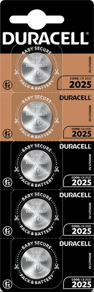 CR2025 3V Lityum Pil 5'li Paket ürün görseli 1