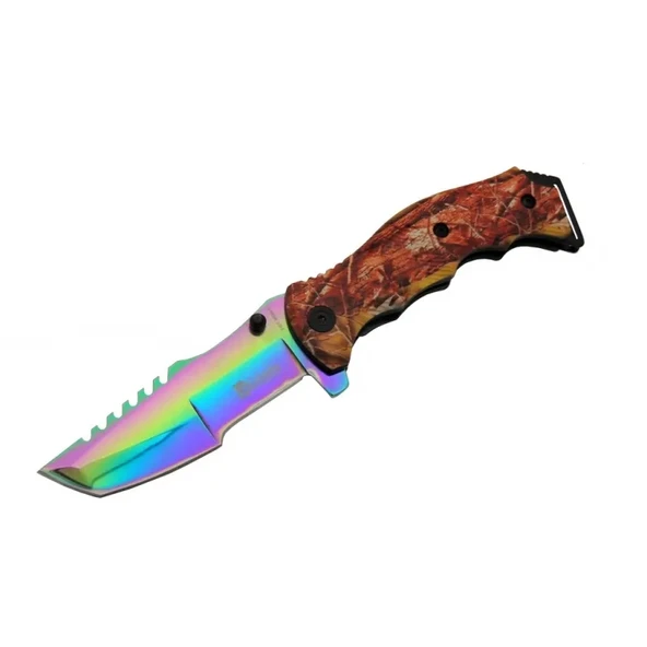 Tanto FST 3039 A Tırtıklı Gökkuşağı Kamp Çakı 23 cm  G10 Sap, Yarı ürün görseli 1