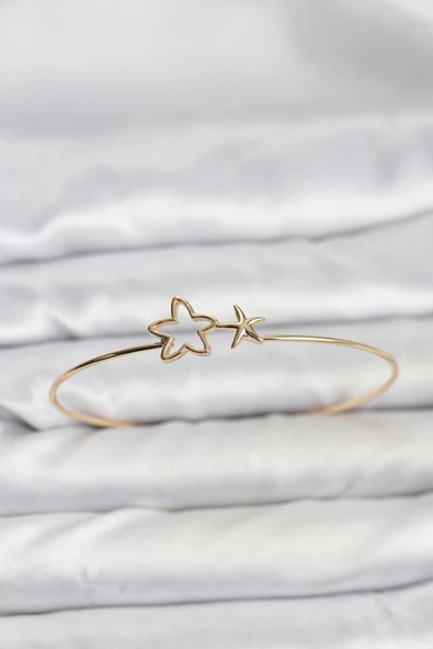 Yıldız Model Gold Renk Bileklik - Resim 2