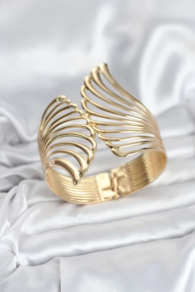 Pirinç Gold Renk Vintage Kadın Bileklik ürün görseli 1