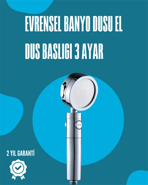 Su Tasarruflu ve Kolay Kurulumlu El Duş Başlığı – Yüksek Performans ürün görseli 1