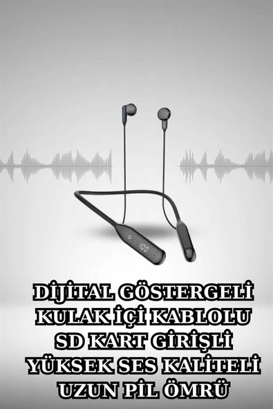 Alarm ve Titreşim Özellikli Akıllı Saat ve Mikrofonlu Kablolu Bluetooth Kulaklık 60 Saat ürün görseli 1