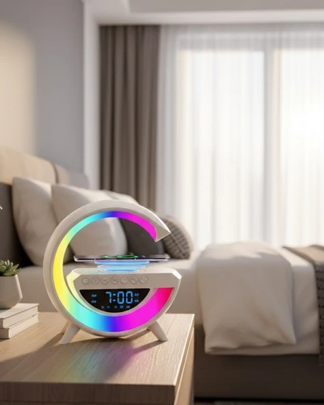 Kablosuz Bluetooth Hoparlör RGB Aydınlatmalı Çoklu Medya Destekli ürün görseli 1