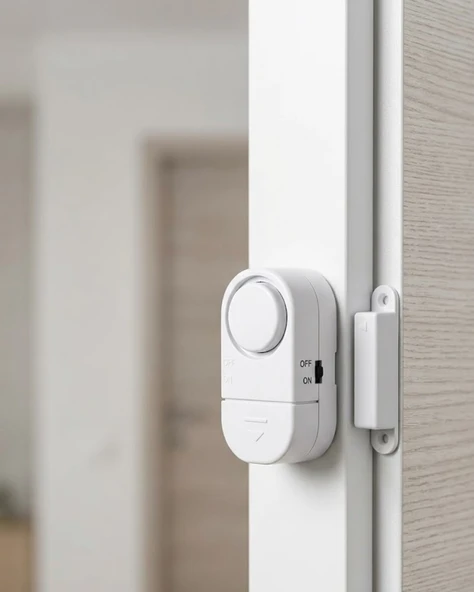 Kapı Pencere Alarmı Manyetik Sensörlü 90 dB Güçlü Sesli Güvenlik Alarm Sistemi ürün görseli 1